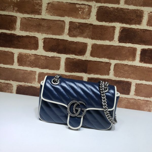Gucci GG Marmont Matelassé Shoulder Bag With Borders - Image 2