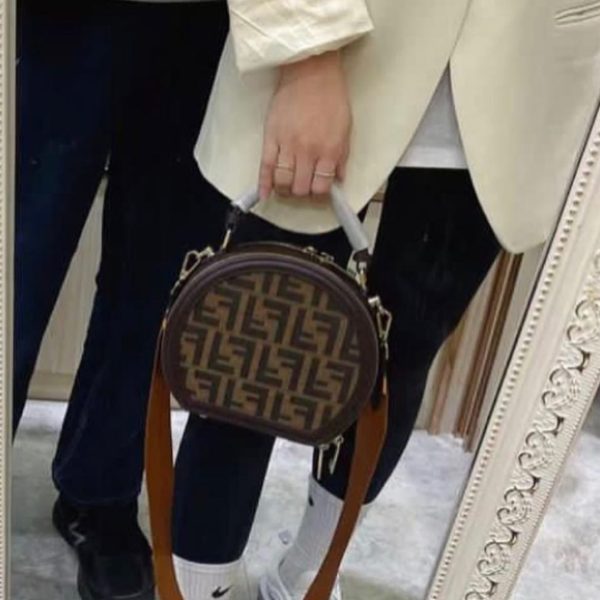 Fendi Round Monogram Crossbody Bag - Image 2