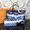 Louis Vuitton Escale Neverfull Tie Dye Rouge Blue Tote Bag - Image 4