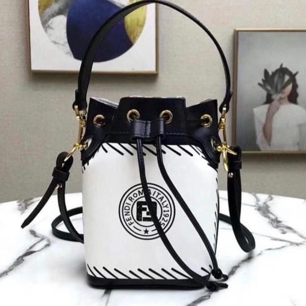 Fendi MON Tresor Leather Bucket Bag - Image 2