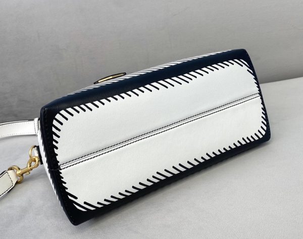 Fendi Leather Shoulder Bag White - Image 5