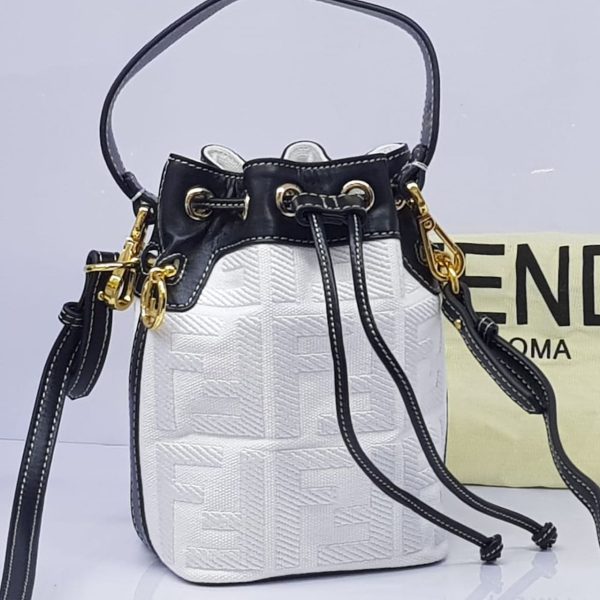 Fendi MON Tresor Leather Bucket Bag - Image 11