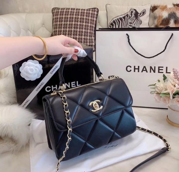 Chanel Flap Bags with Top Handle - 5 Colors - Image 3