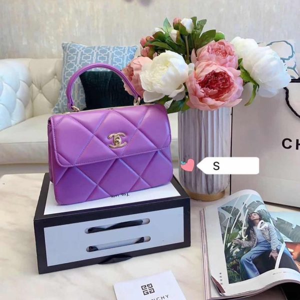Chanel Flap Bags with Top Handle - 5 Colors - Image 5