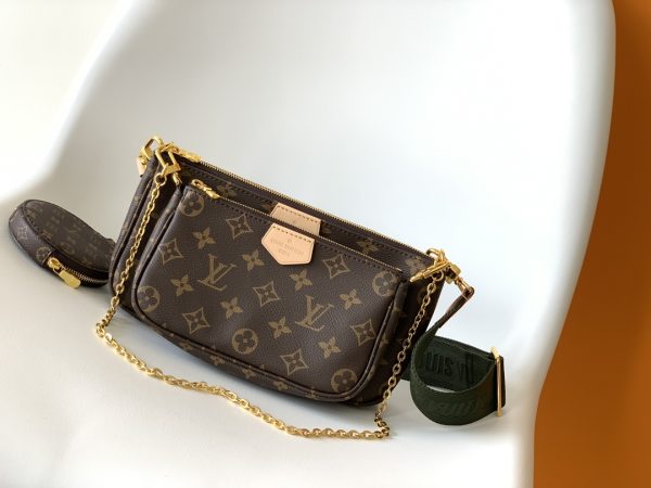Louis Vuitton Multi Pochette Accessoires Monogram Bag Khaki