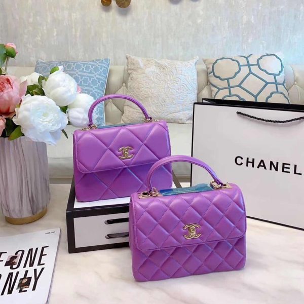 Chanel Flap Bags with Top Handle - 5 Colors - Image 7
