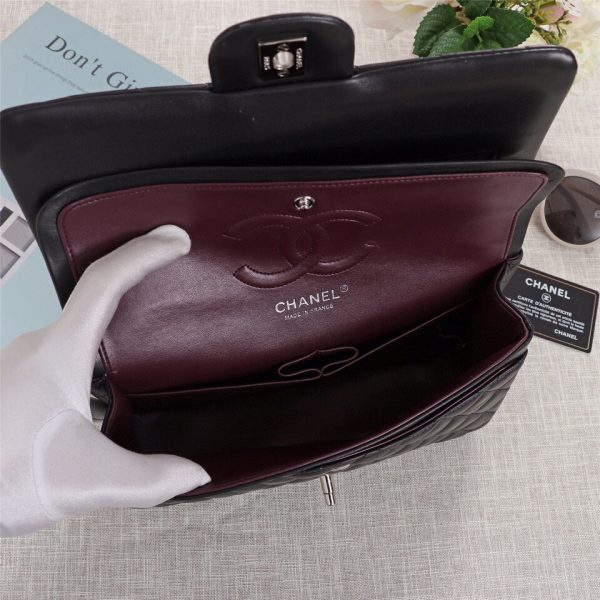 Chanel Classic Double Flap 25 Shoulder Bag Black - Image 5