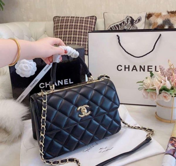 Chanel Flap Bags with Top Handle - 5 Colors - Image 2
