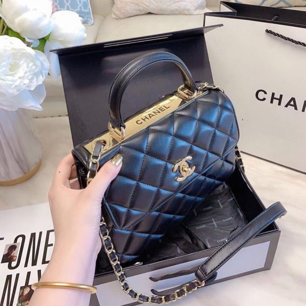 Chanel Flap Bags with Top Handle - 5 Colors - Image 10