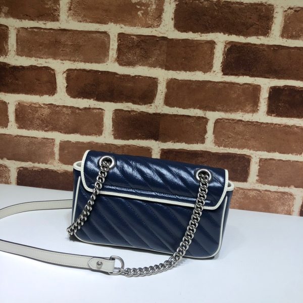 Gucci GG Marmont Matelassé Shoulder Bag With Borders - Image 3