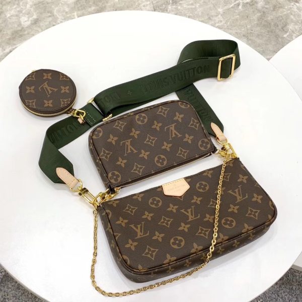 Louis Vuitton Multi Pochette Accessoires Monogram Bag Khaki - Image 2